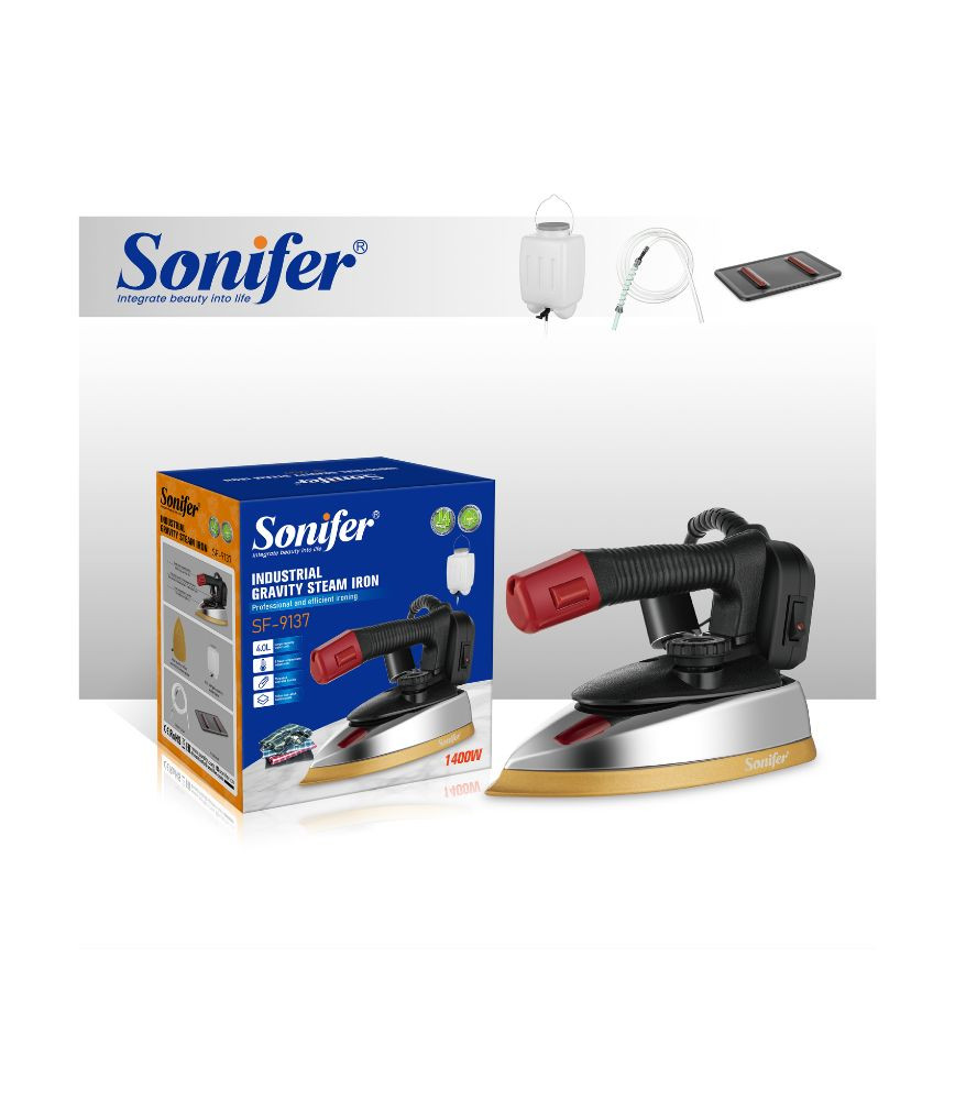 مكواة بخار صناعية جرافيتي 4 لتر 1400 واط من Sonifer