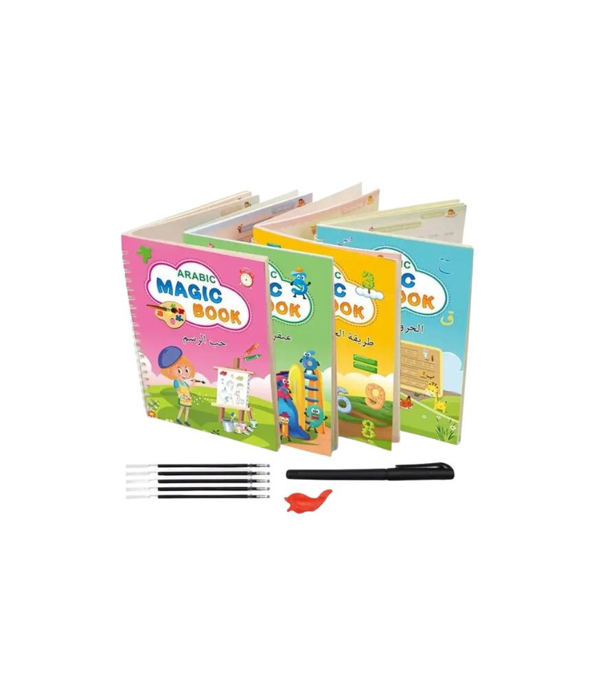 مجموعة Arabic Magic Book  كتاب سحري لتعليم العربية مع قلم ماء