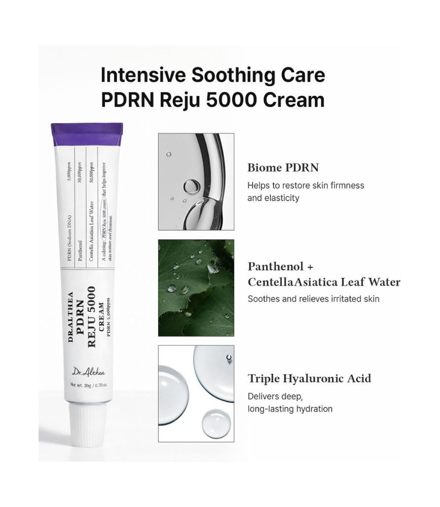 كريم Dr. Althea PDRN Reju 5000 لتجديد البشرة وتقوية الحاجز الواقي