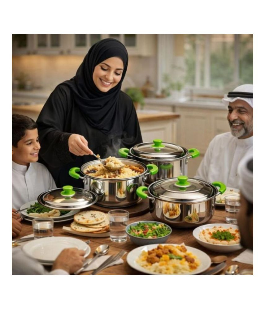 طقم أواني أمريكا هايبوتس من الستانلس ستيل الفاخر