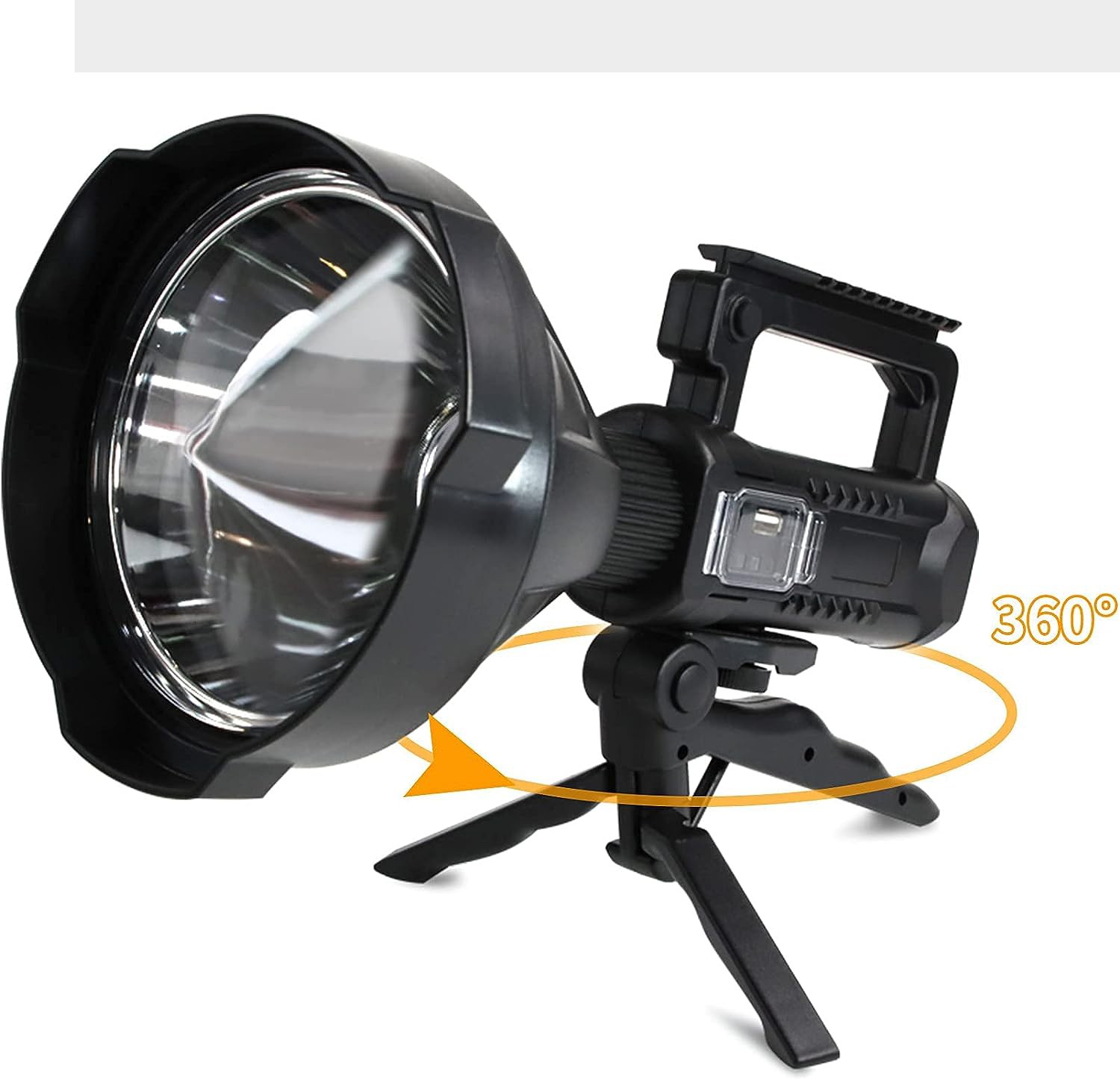كشاف LED يدوي كبير قابل لاعادة الشحن - صورة 2