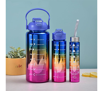 3 قطعه زجاجة مياه الشرب الرياضيه