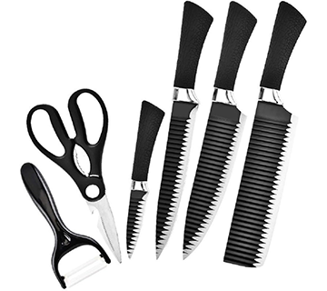 مجموعة سكاكين 6 قطع من الستانلس ستيل