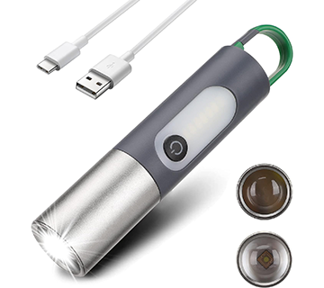 مصباح يدوي LED قابل لاعادة الشحن