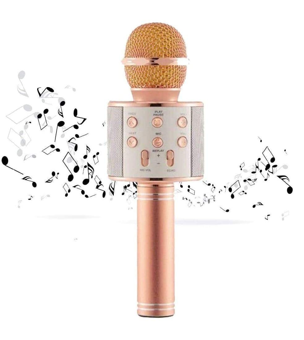 ميكروفون بلوتوث لاسلكي 3 في 1 مع مكبر صوت