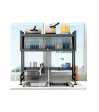 منظم رف تجفيف أطباق حوض المطبخ