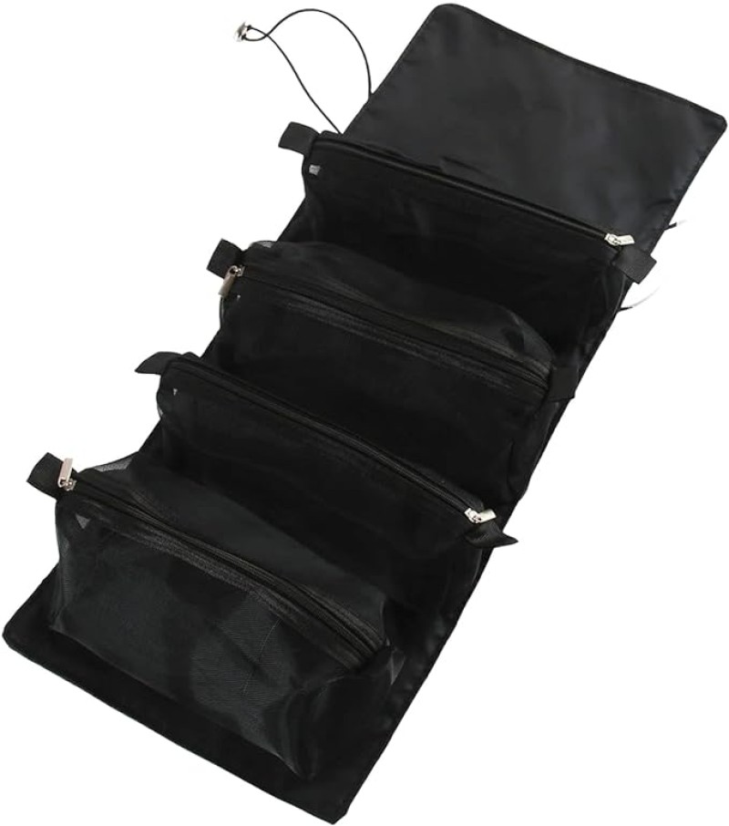 حقيبة مكياج قابلة للطي 4 في 1 للسفر