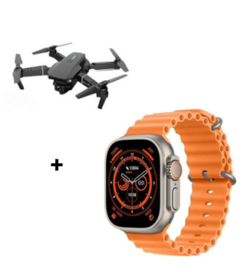 طائرة بدون طيار E88 برو مع ساعه استمارت t800