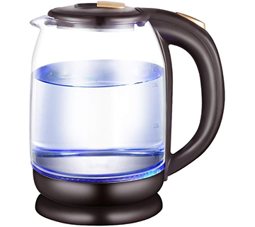 غلاية مياه كهربائية زجاجية بإضاءة 1800 وات