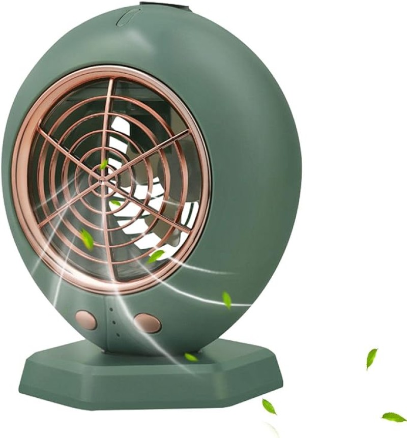 مروحة محمولة مع بخاخ ماء