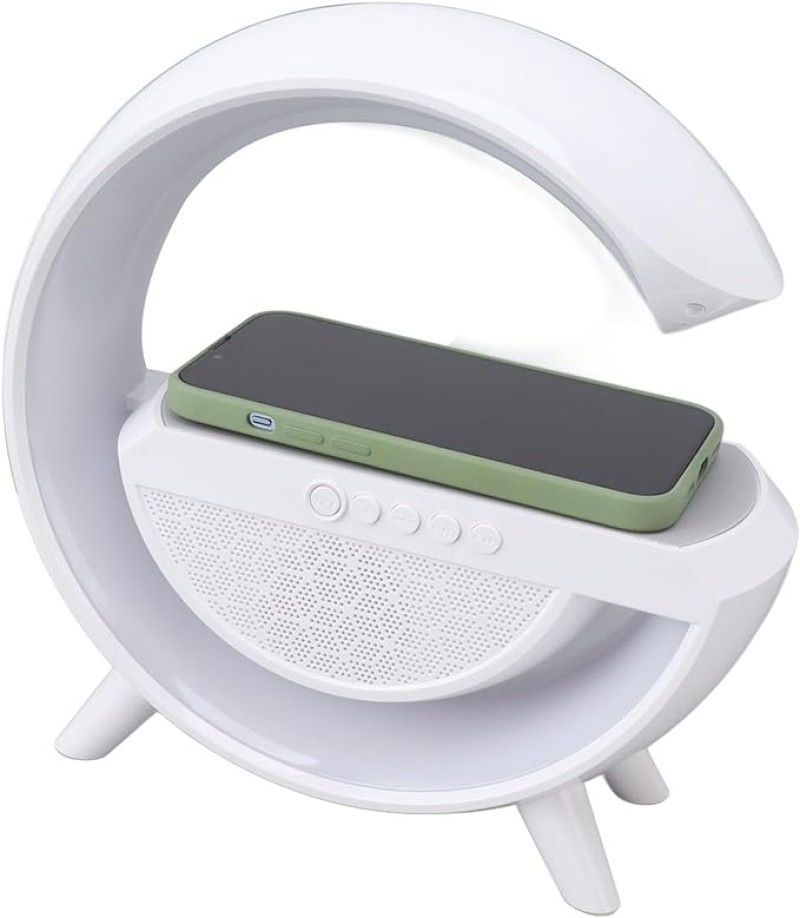 مصباح مع شاحن لاسلكي