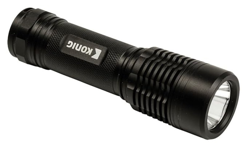 مصباح يدوي LED أسود