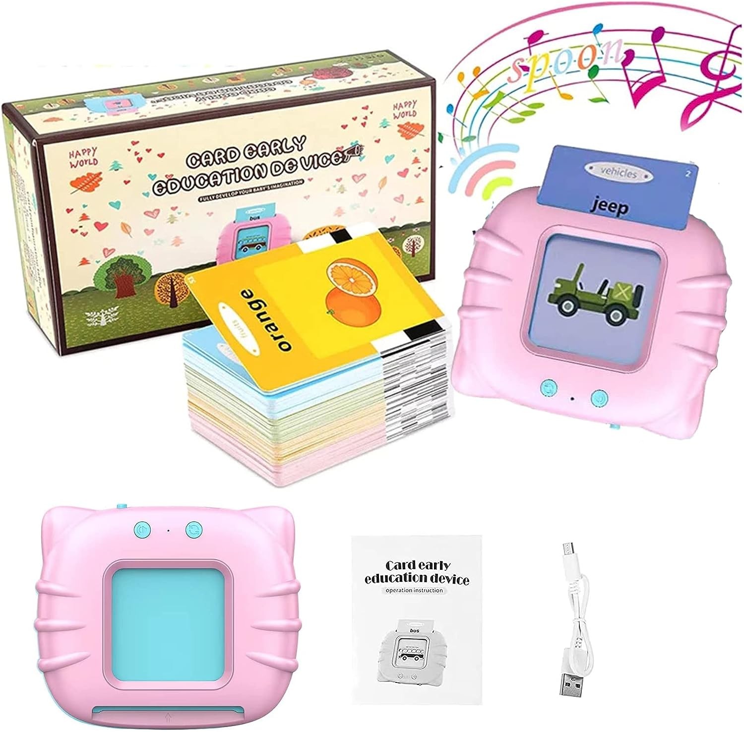 لعبة بطاقات فلاش ناطقة تعليمية للاطفال