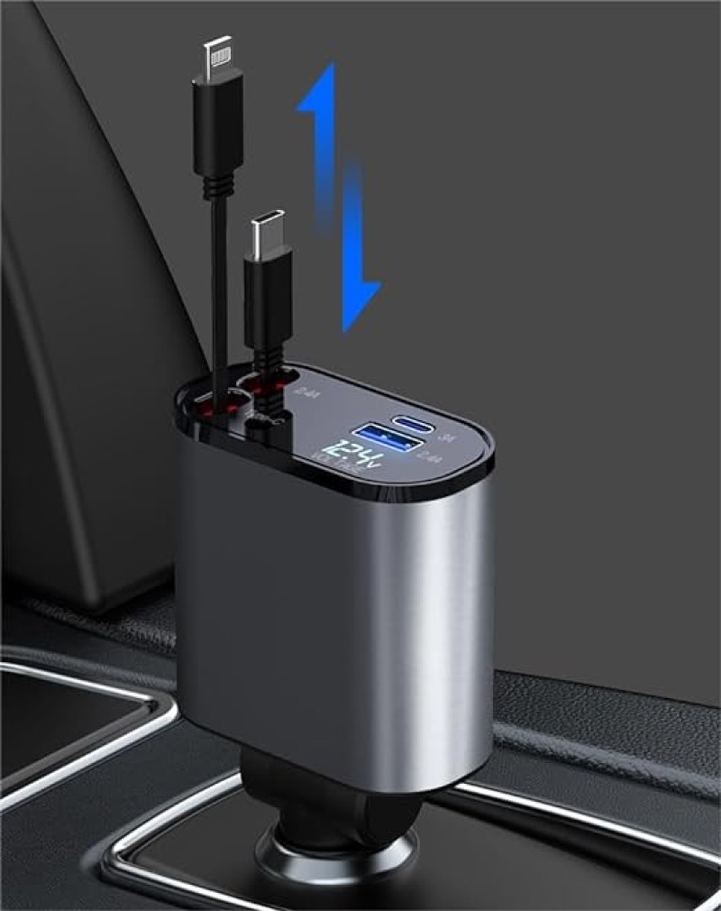 شاحن سيارة قابل للسحب