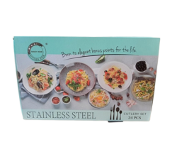 مجموعة أدوات المائدة المصنوعة من الفولاذ المقاوم للصدأ