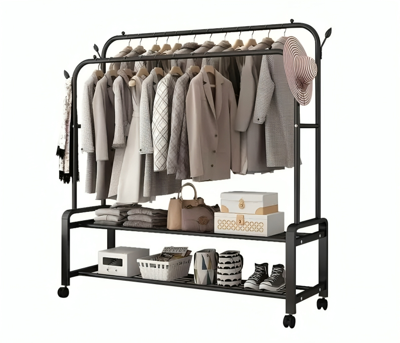 رف ملابس معدني متين