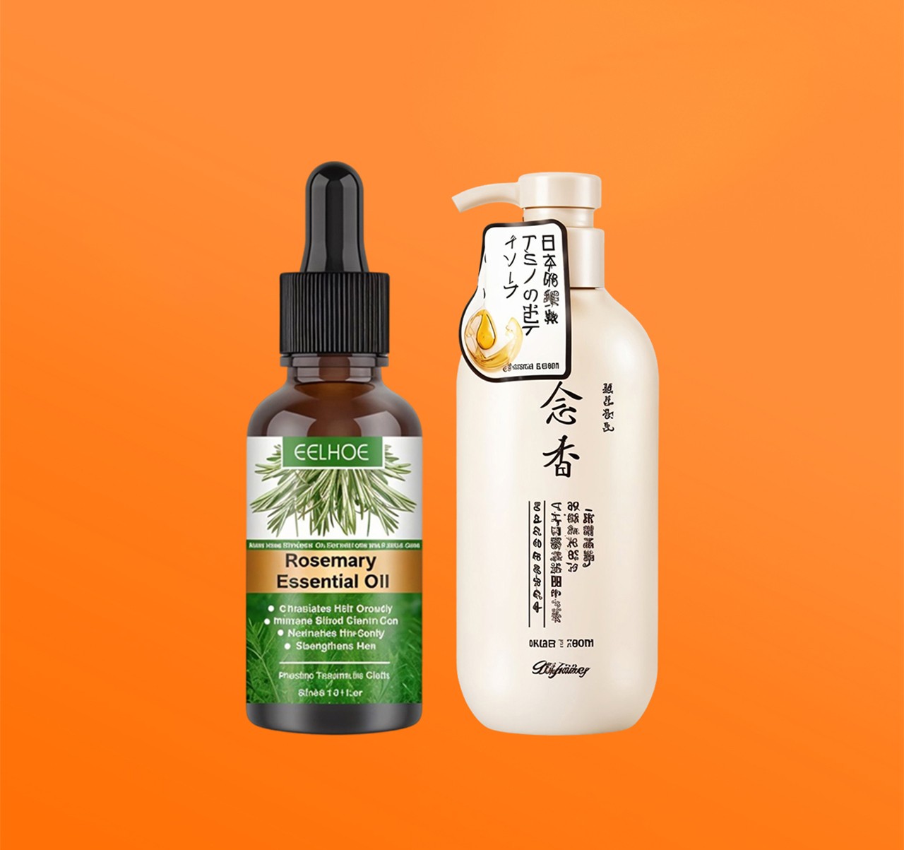 عرض زيت روزماري وشامبو ساكورا الياباني