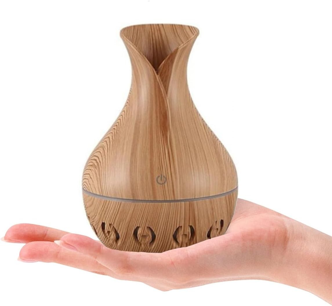 موزع روائح صغير ومنفذ USB بتصميم محمول مع ضوء ليلي LED