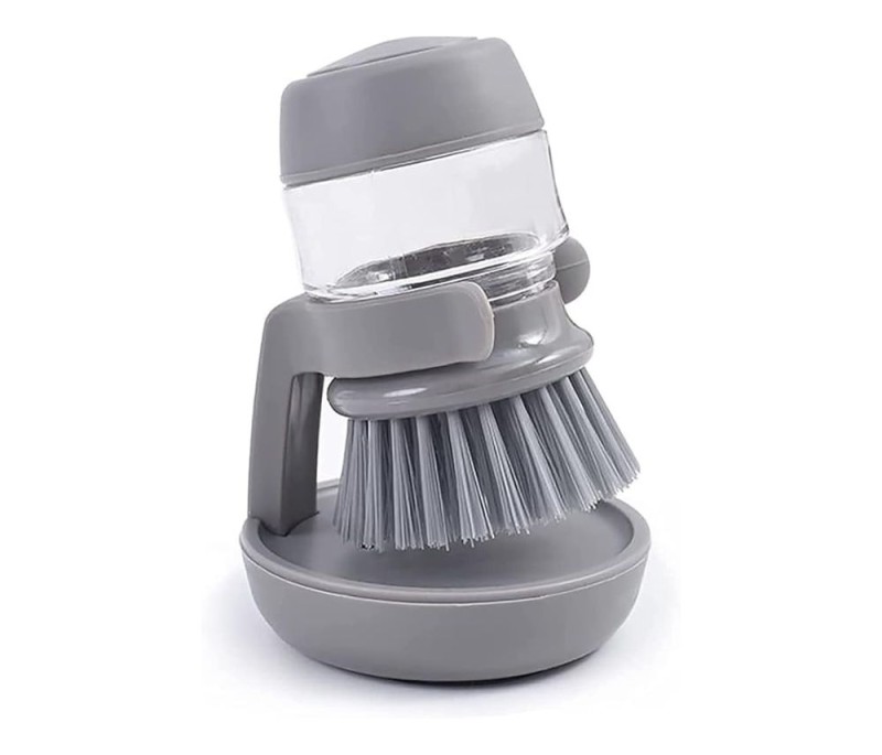 فرشاة غسيل الأطباق مع موزع صابون