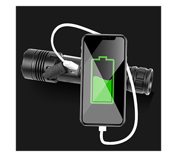 مصباح يدوي تكتيكي قابلة للشحن USB - صورة 4