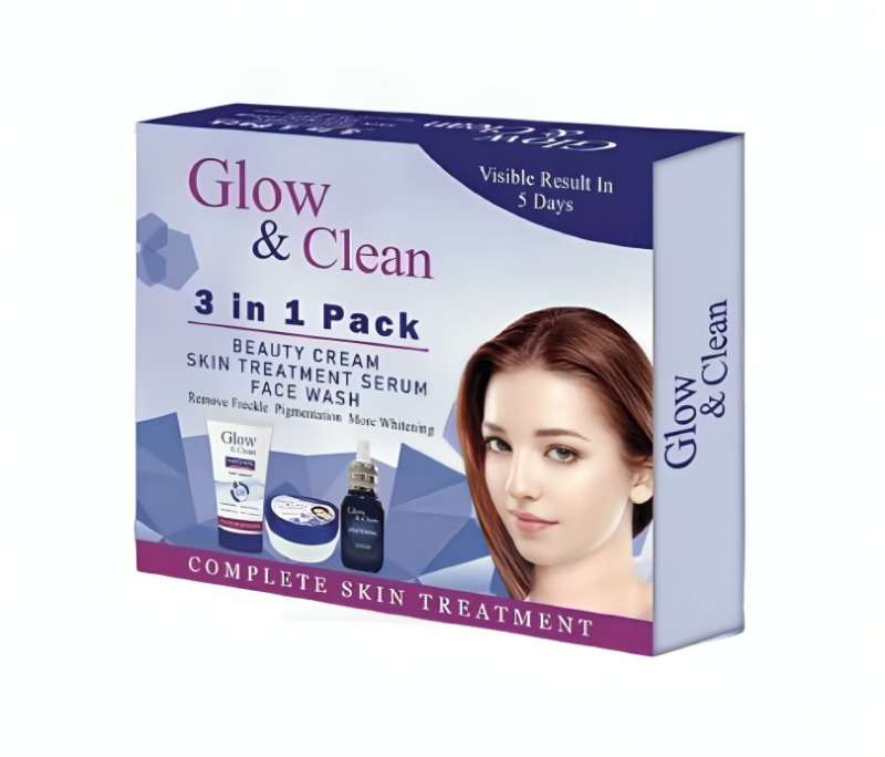 مجموعة Glow & Clean للوجة 3 في 1