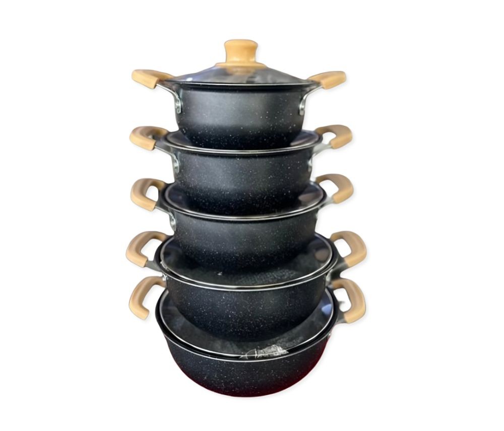 مجموعة أواني طهي من الجرانيت 10 قطع