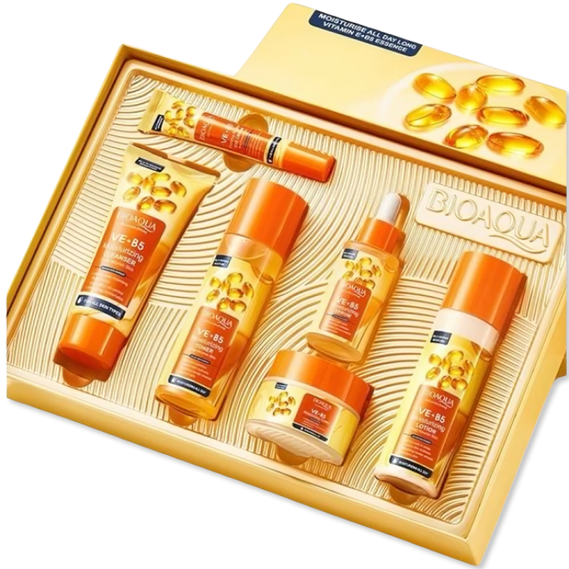 مجموعة العناية بالبشرة مع فيتامين EوB5 من BIOAOUA