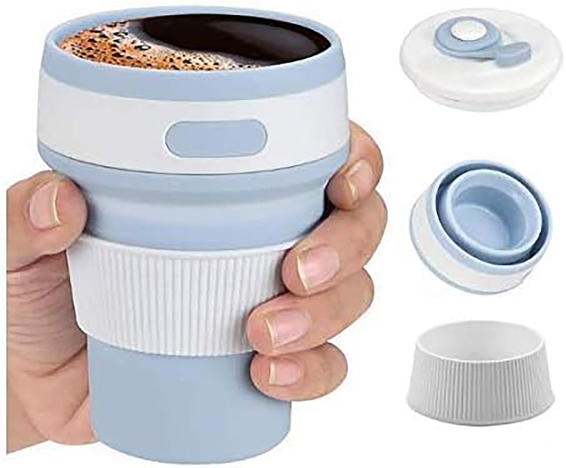 كوب شرب سيليكون محمول قابل للطي