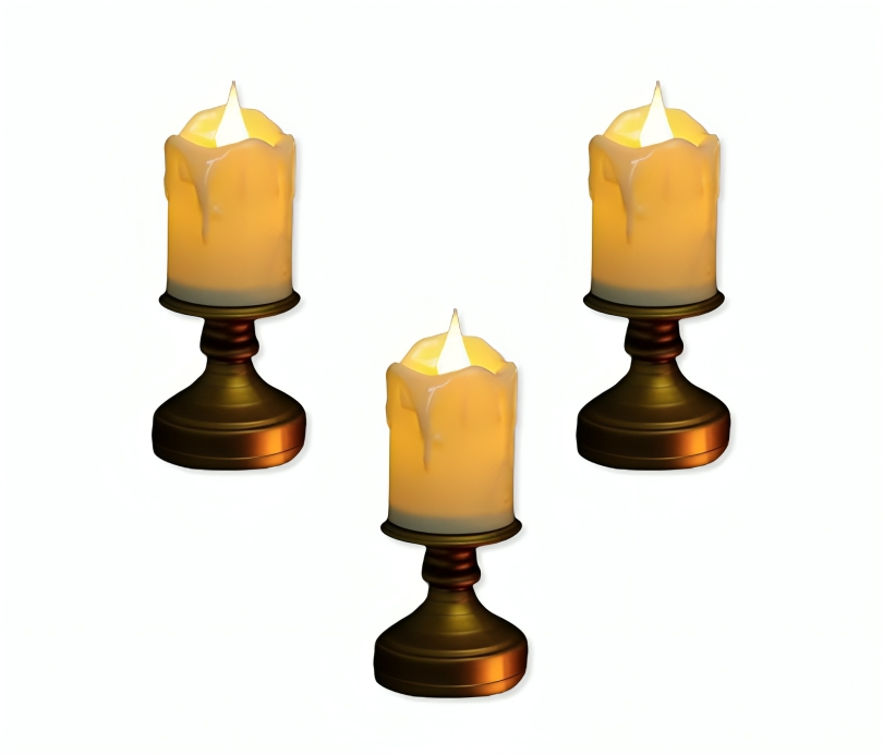 شمع ليد مع حامل