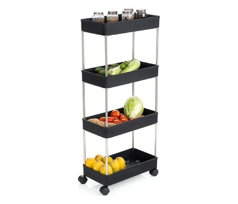 حامل خضراوات للمطبخ بأربعة رفوف