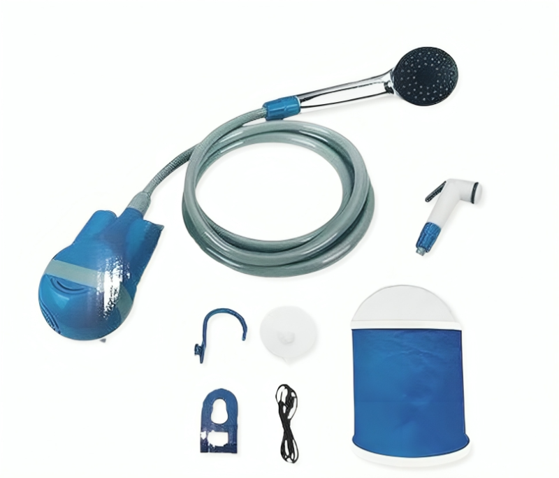 دش تخييم متعدد الاستخدامات قابل لإعادة الشحن