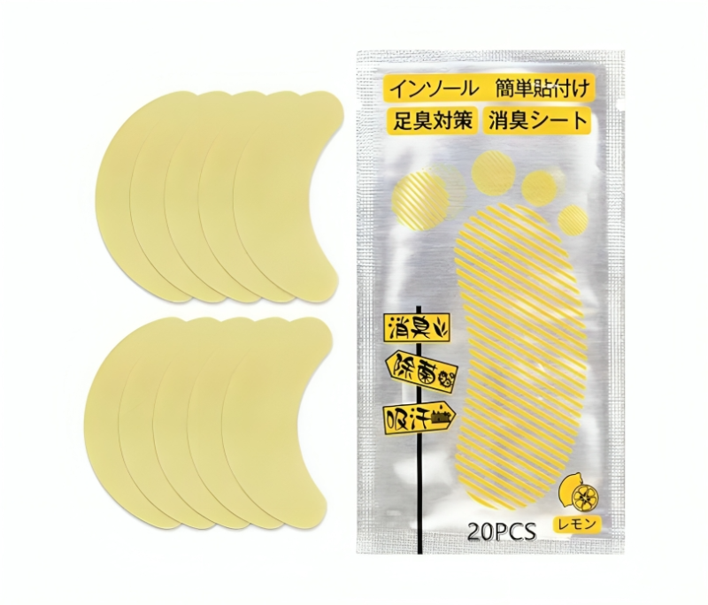 قطعتين من لاصقات مزيلة لرائحة الأحذية