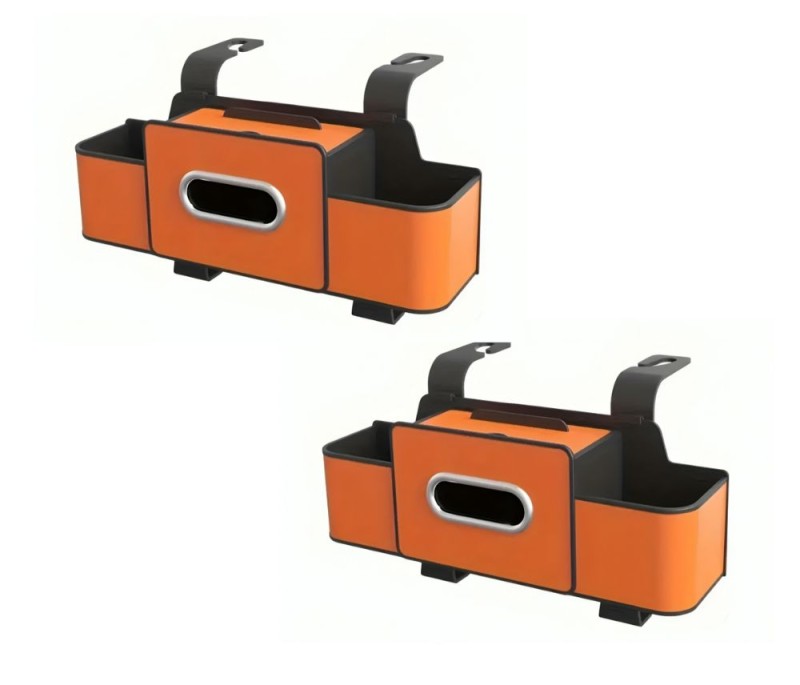 عرض قطعتين من حامل وحقيبة تخزين للسيارة متعددة الوظائف