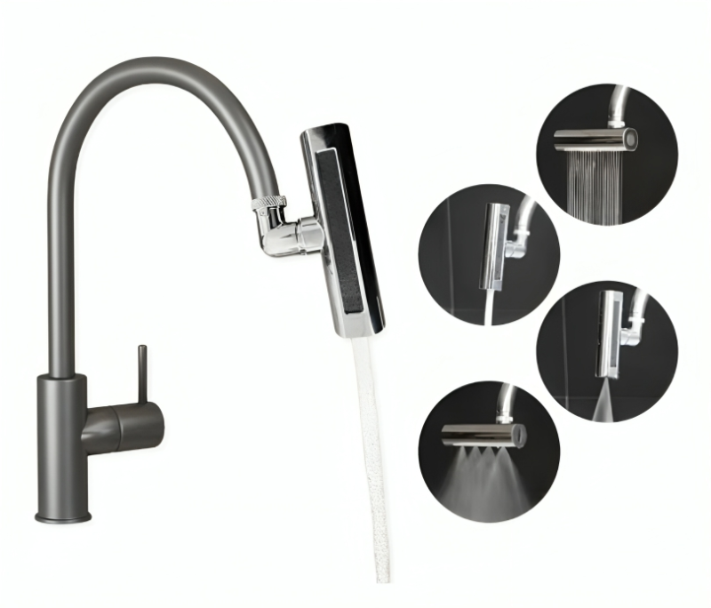 رأس صنبور المطبخ متعدد الوظائف