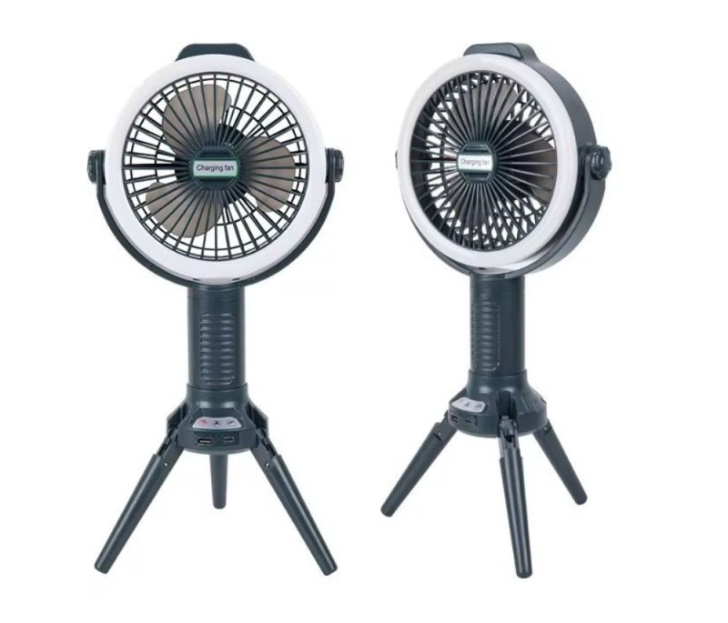 مروحة طاقة شمسية قائمة قابلة لإعادة الشحن