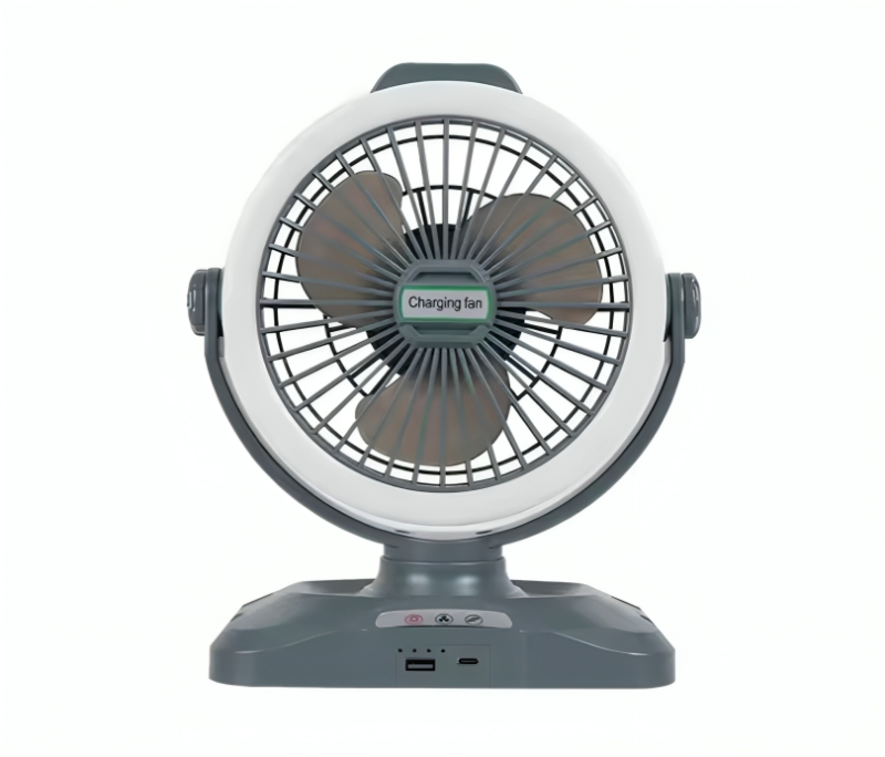 مروحة طاولة قابلة لإعادة الشحن