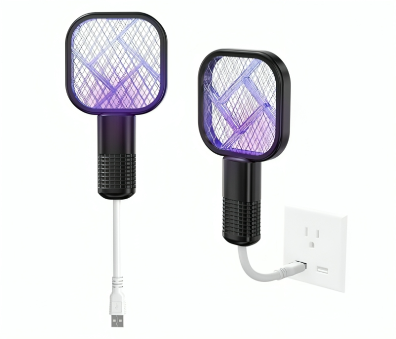 قاتل حشرات ومضرب ذباب كهربائي