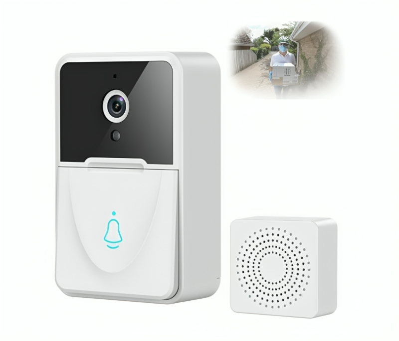 جرس باب ذكي لاسلكي مزود بكاميرا