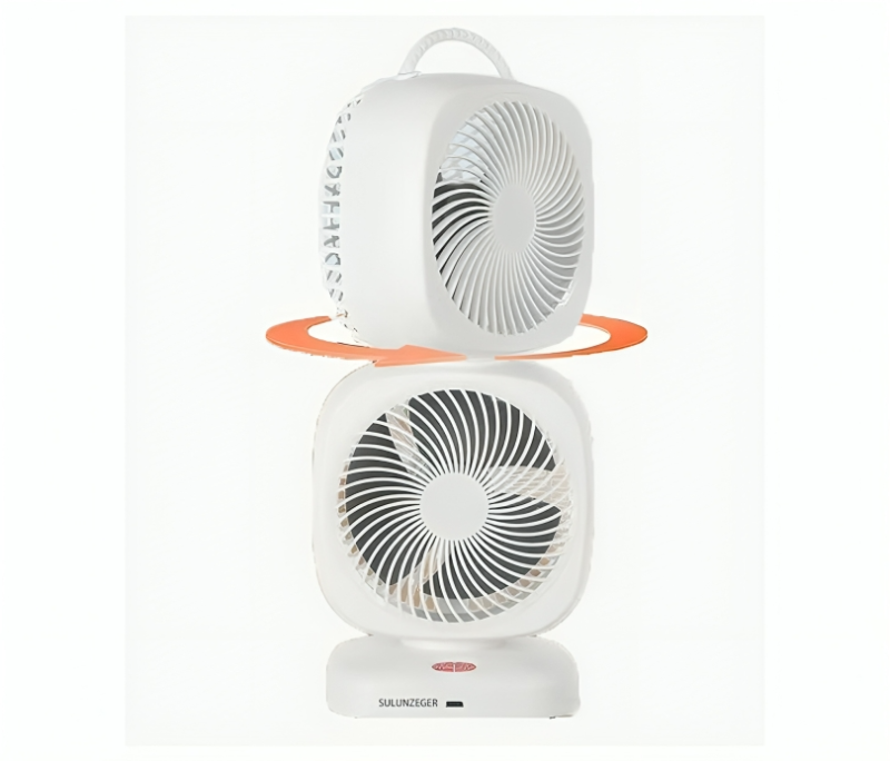 مروحة مزدوجة محمولة قابلة لاعادة الشحن