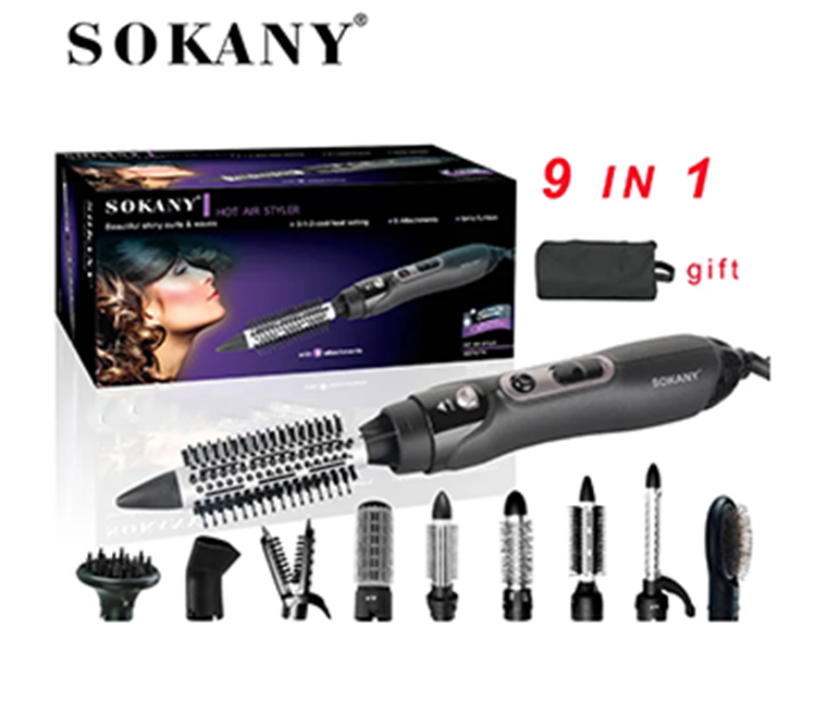 جهاز فرد شعر كهربائي 9 في 1