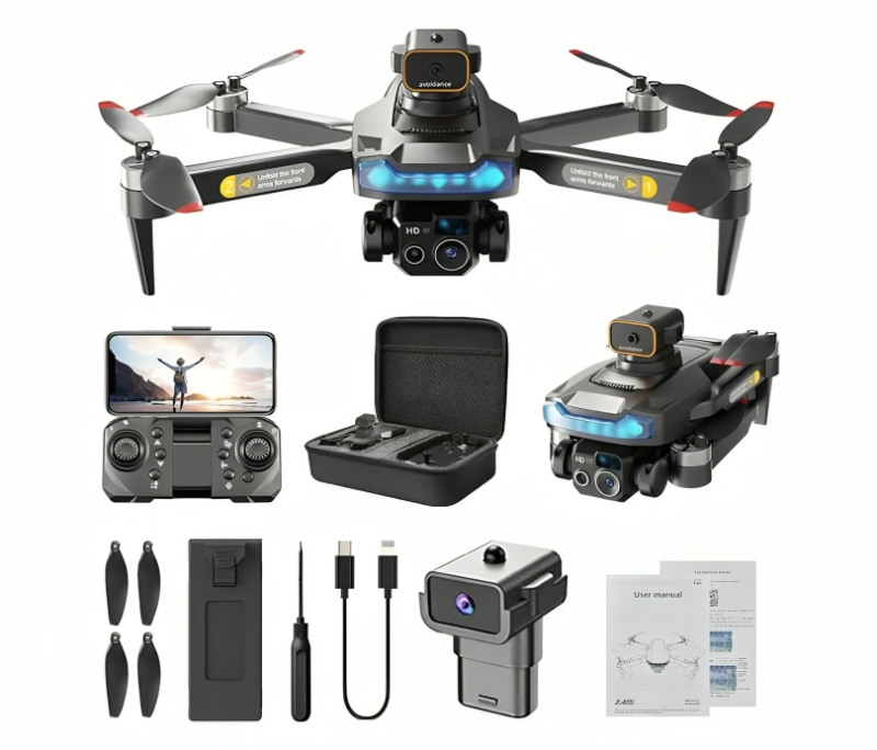 طائرة بدون طيار مزودة بكاميرا 4K رباعية المراوح