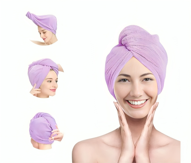 منشفة حمام لتجفيف الشعر