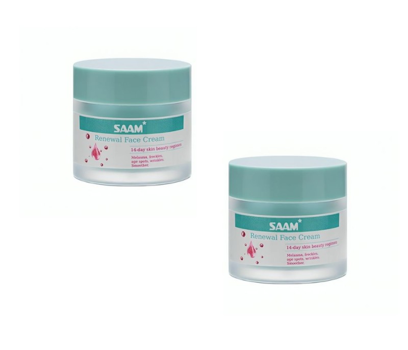 عرض قطعتين من كريم تجديد الوجه من سام