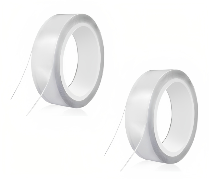 عرض قطعتين من شريط لاصق قابل للغسل لا يترك اثراً 5 متر