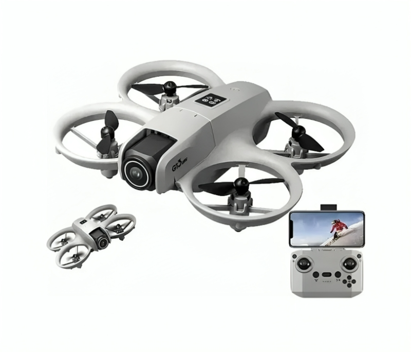 طائرة بدون طيار مع عدسة تحكم عن بعد