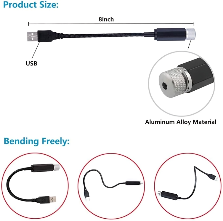 جهاز إضاءة عرض النجوم بمنفذ USB - صورة 4