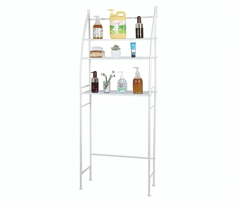 عرض أرفف تخزين مع أربع قواعد لتثبيت الغسالة