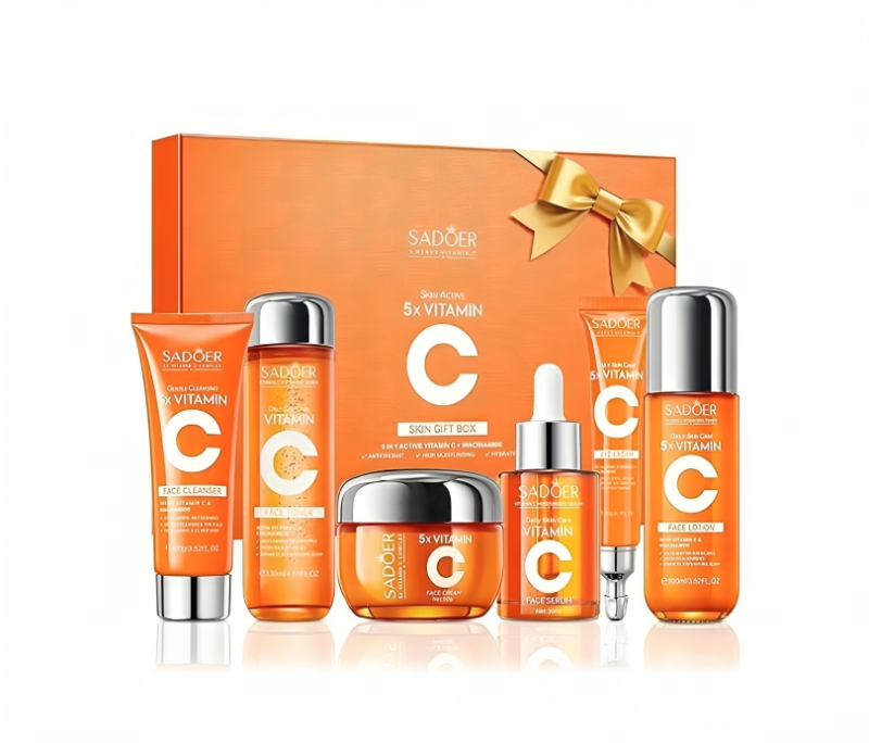 مجموعة العناية بالبشرة مع فيتامين سي والنياسيناميد