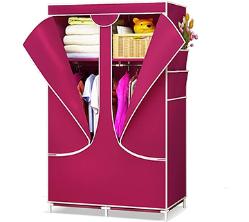 خزانة ملابس غرفة نوم مجمعة بسيطة من القماش