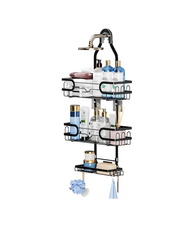 حامل دش معلق لحمام منظم بدون ثقب